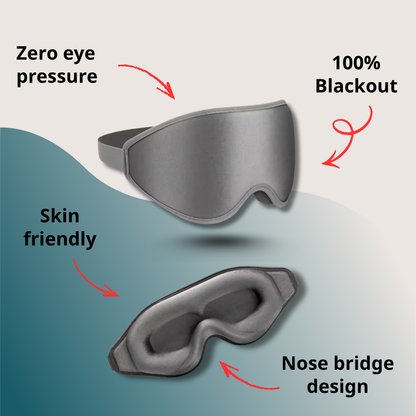 AERVO™ CloudDream Sleep Mask – Stone Grey